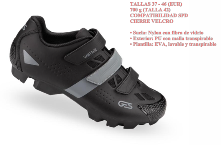 ZAPATILLAS GES MTB VANTAGE-2 GRIS NEGRA 46